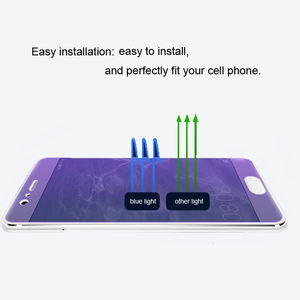 Película azul para teléfono móvil Protector de pantalla antiazul Protector de pantalla de vidrio templado de color para iPhone 8 13 14 - Product Image 4