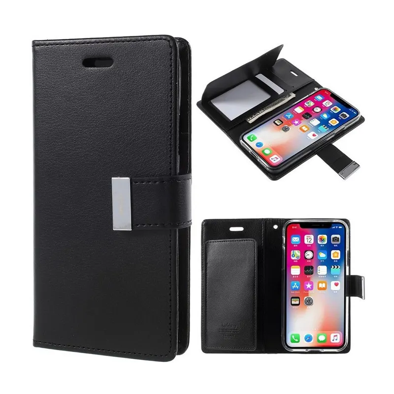 Goospery Original Korea Brand Rich Diary Case For Samsung Note 10 Note 20 Plus Flip Leather Case