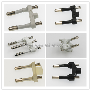 Es-102 Italia macho insertar CEI 4,0 MM 10A 2-pin 2-polo 2-punta Semi-aislado estándar para cables - Product Image 3