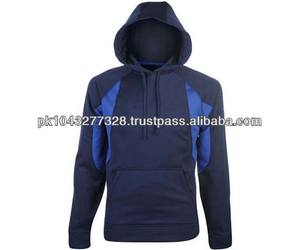 Vente chaude hommes 100% coton sweats à capuche et sweat-shirts en noir et bleu teint uni pour la saison d'hiver pour les garçons - Product Image 1