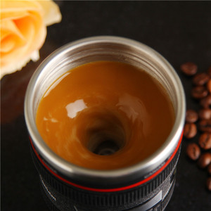 Regalo Promocional de navidad 2016 Lente de la Cámara Creativa <span class=keywords><strong>Auto</strong></span> Agitar Taza de Café Doble Pared - Product Image 2