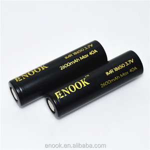 Enook 18650 2600 mAh 40A <span class=keywords><strong>3</strong></span>.7 v vaporisateur mod électrique vélo lampe de poche mod batterie - Product Image 3