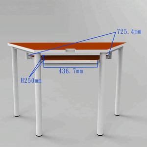 Mesa de Computadora Universitaria, <span class=keywords><strong>Escritorio</strong></span> para Estudiantes Universitarios, Mesa de Laboratorio, Mesa <span class=keywords><strong>Tipo</strong></span> <span class=keywords><strong>Escalera</strong></span> Trapezoidal - Product Image 3