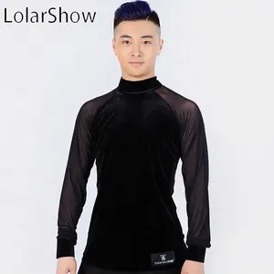 Men's Dance Tops Professional design Mens Fashion Latin Dance Tops UK Dance Dress Latin Mens For sale