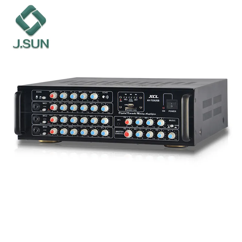 Süper bas ses USB/SD kart girişi profesyonel ses güç amplifikatörü