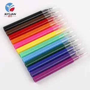 High quality 12 colors water color pens set non toxic kids drawing mini water color pen