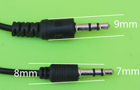 Câble audio stéréo de voiture, 3.5mm, 1 pièce, connecteur aux