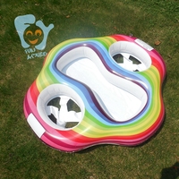 Flotteur jumeau gonflable de piscine de bébé de piscine flotteur de piscine de deux bébés