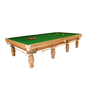 Tavolo da biliardo italiano in legno di quercia da 12 piedi - Product Image 1