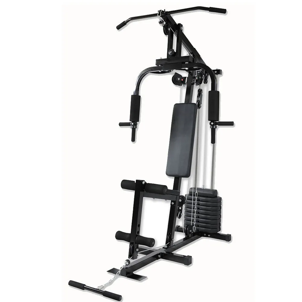 Factory Multi Functional Home Gym Machine Wholesale Body Building Equipment Deluxe single station with 45kg weight stacks HG420