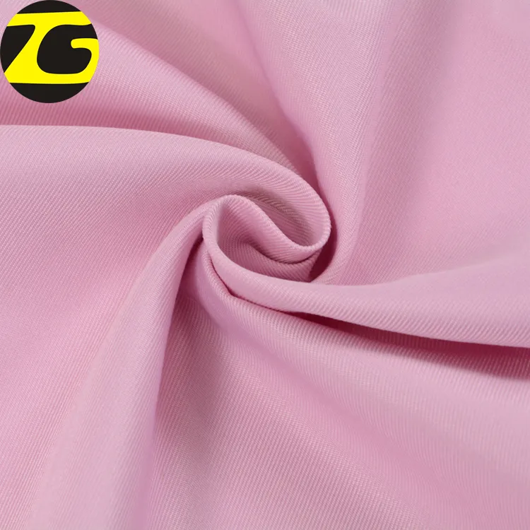 Zachte Hand Geverfd Gabardine 100 Polyester Sterkte Geweven Twill Stof Voor Vrouwen Pak