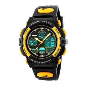 Montres analogiques pas chères pour enfants <span class=keywords><strong>Skmei</strong></span> <span class=keywords><strong>1163</strong></span>, montre-bracelet résistante à l'eau, montre de sport - Product Image 1