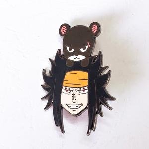 Estilo Anime pelo loco Pines de solapa de esmalte duro placa pines de la fábrica de China - Product Image 1