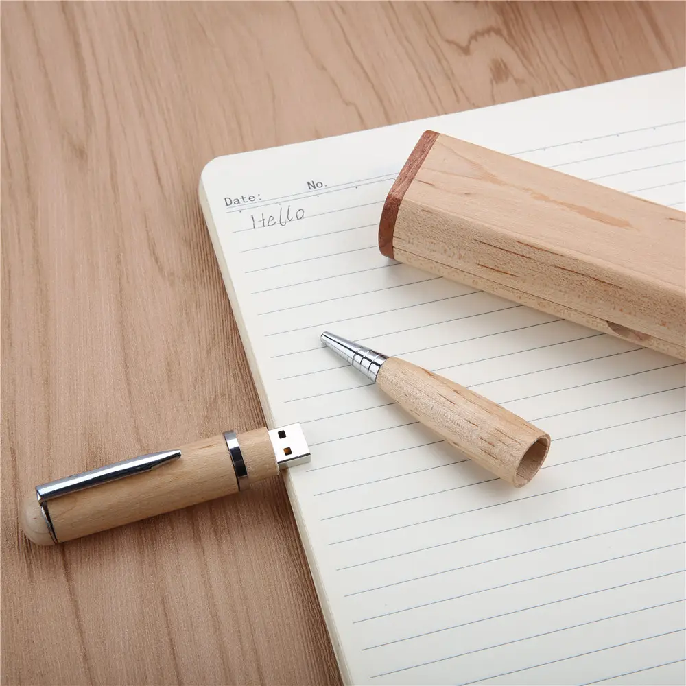 Usb באיכות גבוהה עט עם עץ תיבת 16 GB Usb עט כונן 2 GB Usb עט עץ
