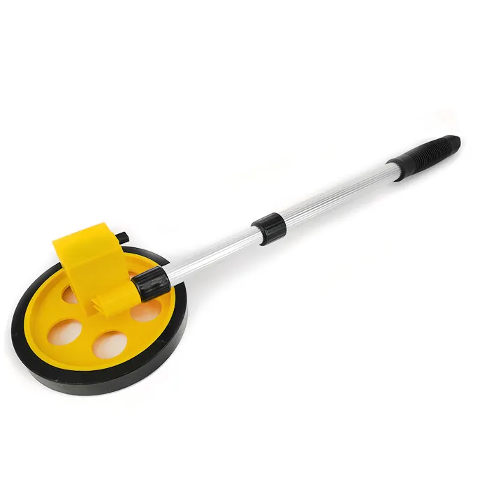 Telescoping digit walking rolling meter single measuring wheel