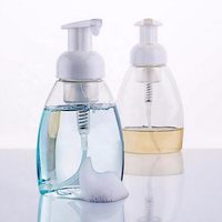 Distributeur de savon liquide rechargeable 250 ml 300 ml, flacon de shampoing en plastique PET avec pompe à mousse pour salle de bain