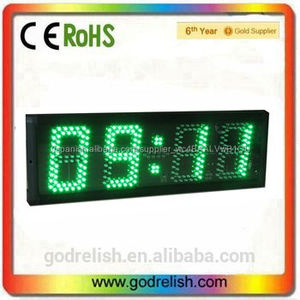 Godrelish 5 "4 dígitos LED verde <span class=keywords><strong>de</strong></span> <span class=keywords><strong>cuenta</strong></span> atrás semiexterior <span class=keywords><strong>Reloj</strong></span> Digital - Product Image 1