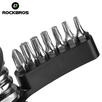 ROCKBROS Kit d'Outils de Réparation Multi-Fonctions pour Vélos, VTT, Clé Hexagonale, Clé à Rayons, Tournevis