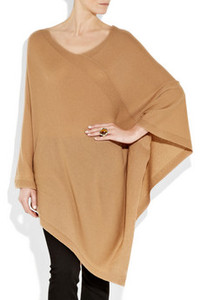 Poncho long en cachemire 100% pour femme, tricoté plat, anti-boulochage, pour l'hiver - Product Image 3