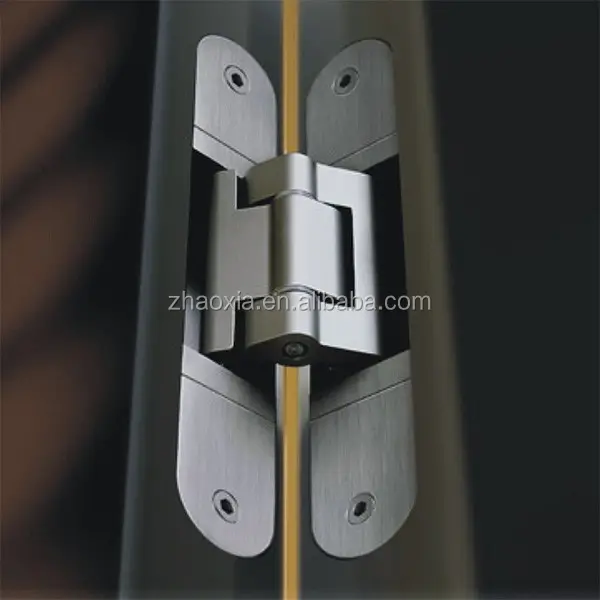 Bisagra ajustable 3d para puerta oscilante de madera sólida, cierre ajustable