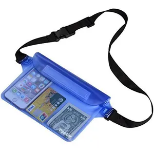带 Ipad 平板电脑保护套的腰包防水袋，用于智能手机的水底袋