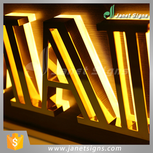 คุณภาพสูง led ทองแดงตัวอักษรป้ายโดย Janet ป้าย Solutions - Product Image 2