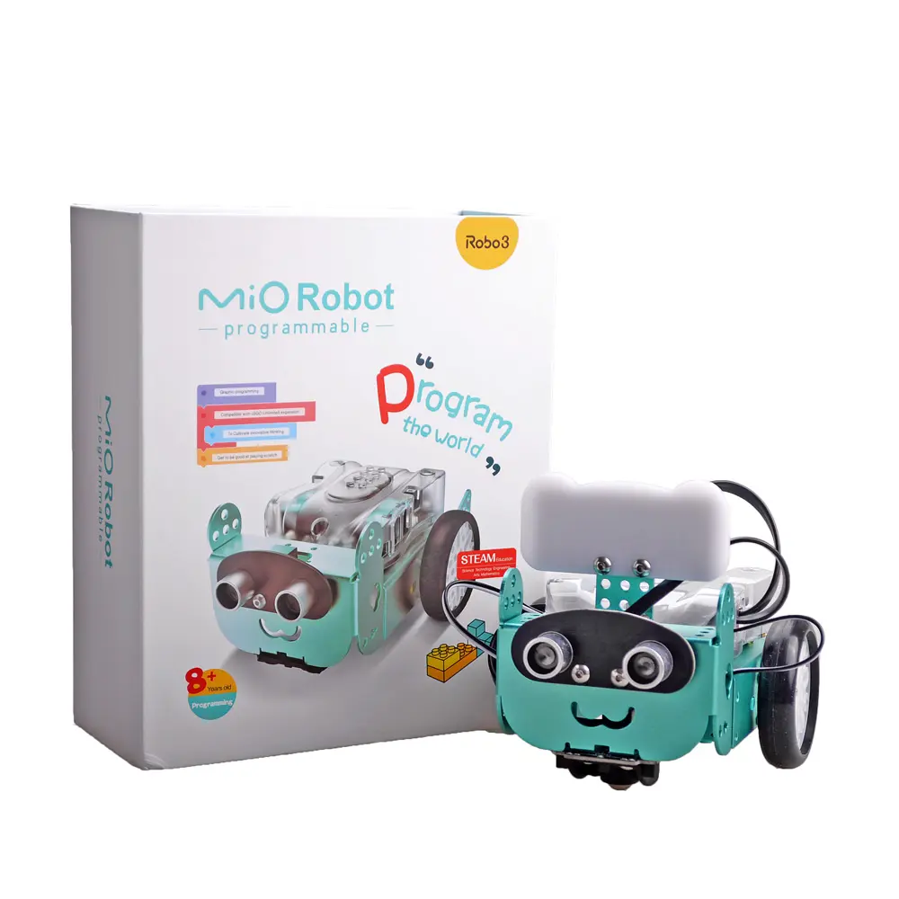 Kreatif Pemrograman Mio Robot RC Robot Mainan Pendidikan DIY Smart Robot Mobil Mainan Musik Mobil Kit