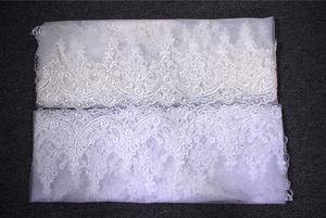 Morili New Style White Ivory 3 Meters <strong>Long</strong> Bridal Accessory One Layer Lace <strong>Wedding</strong> <strong>Veils</strong> with Comb MVA364 - Product Image 5