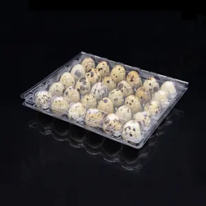 wholesale plastic egg trays , eco-friendly quail egg packaging boxes , disposable PET quail egg cartons