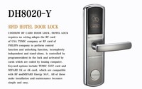 Udohow Software gratuito Tarjeta electrónica de acero inoxidable Llave Rfid Control DE ACCESO Cerradura de puerta de hotel