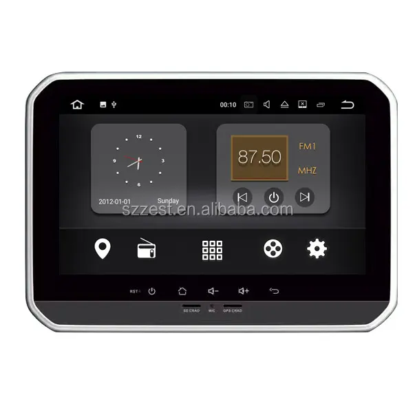 Ljzestech — navigation gps, avec écran entièrement tactile, 9 pouces, avec lecteur audio/dvd, pour SUZUKI igish 2017