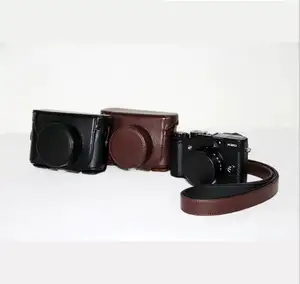 CC1142 Leather Camera Bag Copertura per Fujifilm Fuji X10 X20 con Tracolla