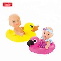 Karikatür kurbağa ördek fışkırtma yüzen ördek kauçuk banyo oyuncak bebek