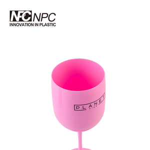 <span class=keywords><strong>Prix</strong></span> de gros verre à vin champagne en plastique de couleur rose pour la promotion - Product Image 5