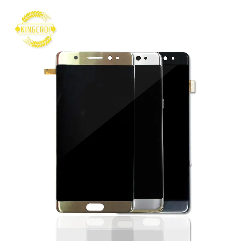 סופר AMOLED לסמסונג גלקסי הערה מאוורר מהדורת FE N935F LCD תצוגת מסך מגע Digitizer עבור Samsung הערה 7 LCD