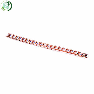 Voorraad Roségoud Vrouwen Ontwerptherapie Sieraden Dames Magnetische Nep Diamanten Armband