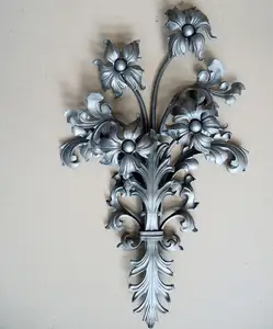 Steel Elements Wrought Iron Flowers Scroll Rosettes Ornaments And Leaves