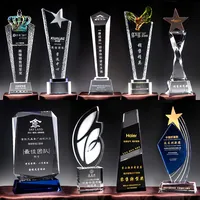 Customized Competition Crystal Trophy, Glass Award