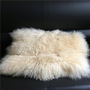 Plaque <span class=keywords><strong>de</strong></span> fourrure <span class=keywords><strong>de</strong></span> mouton teinte d'agneau mongol du Tibet véritable <span class=keywords><strong>de</strong></span> qualité supérieure - Product Image 5