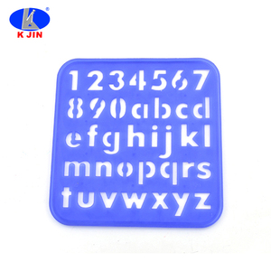 Basso MOQ fabbrica personalizzato in plastica colorata PP disegno modello art set per bambini album di ritagli alfabeto e numero - Product Image 3