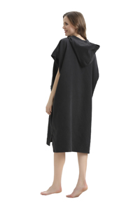 <span class=keywords><strong>Poncho</strong></span> da Surf Asciugamano Indossabile con Cappuccio Taglia Unica Personalizzabile Accappatoio da Spiaggia con Privacy Motivo Floreale o Tinta Unita ad Asciugatura Rapida - Product Image 6