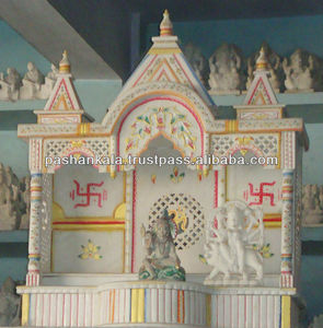Exclusive Marble Handcrafted <b>Painting</b> Decorative Temple - Product Image 1