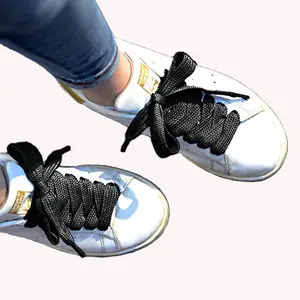 Nhà Máy Trực Tiếp Bán Buôn Đa Màu Cao Cấp Thêm Rộng Phẳng Ưa Thích Chất Béo Tùy Chỉnh Dây Giày Cho Sneakers