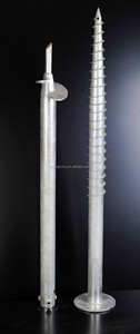 Anclaje de poste de tornillo de tierra galvanizado en caliente de fabricación para proyecto solar - Product Image 5