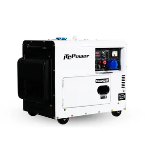 Dinamo Generator Perumahan Kecil Diam 4,5 KW, Atasan dengan Mulai Listrik