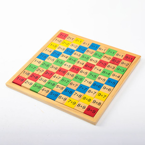 Tavola di Calcolo Matematica Montessori in Legno, Tavola di Moltiplicazione Creativa - Product Image 1