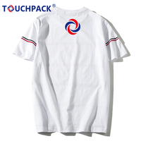 Promocionales personalizados de los hombres niño 100% algodón cuello redondo Camiseta con impresión de logotipo