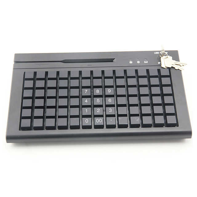 78 Cherry MX Membrane Programmable Pos Keyboard with Swipe Card Reader