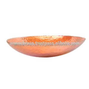 Bol de table en cuivre de forme ronde servant des fruits bol en spirale de forme ronde table à manger antique - Product Image 5