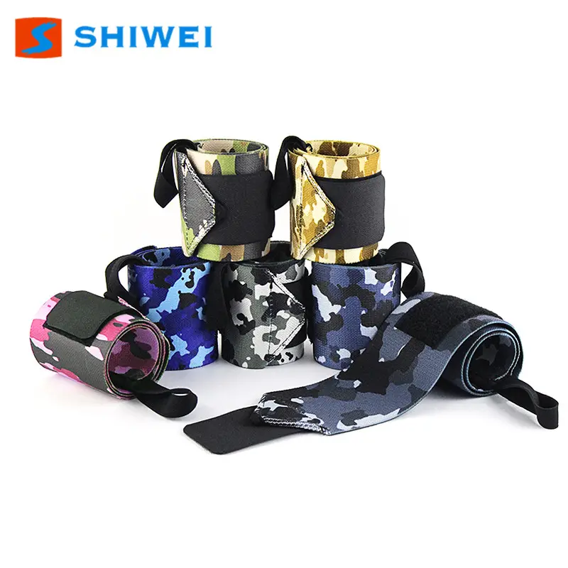 SHIWEI-624-4 # sollevamento pesi cinghie da polso avvolge il campione libero di sostegno del polso